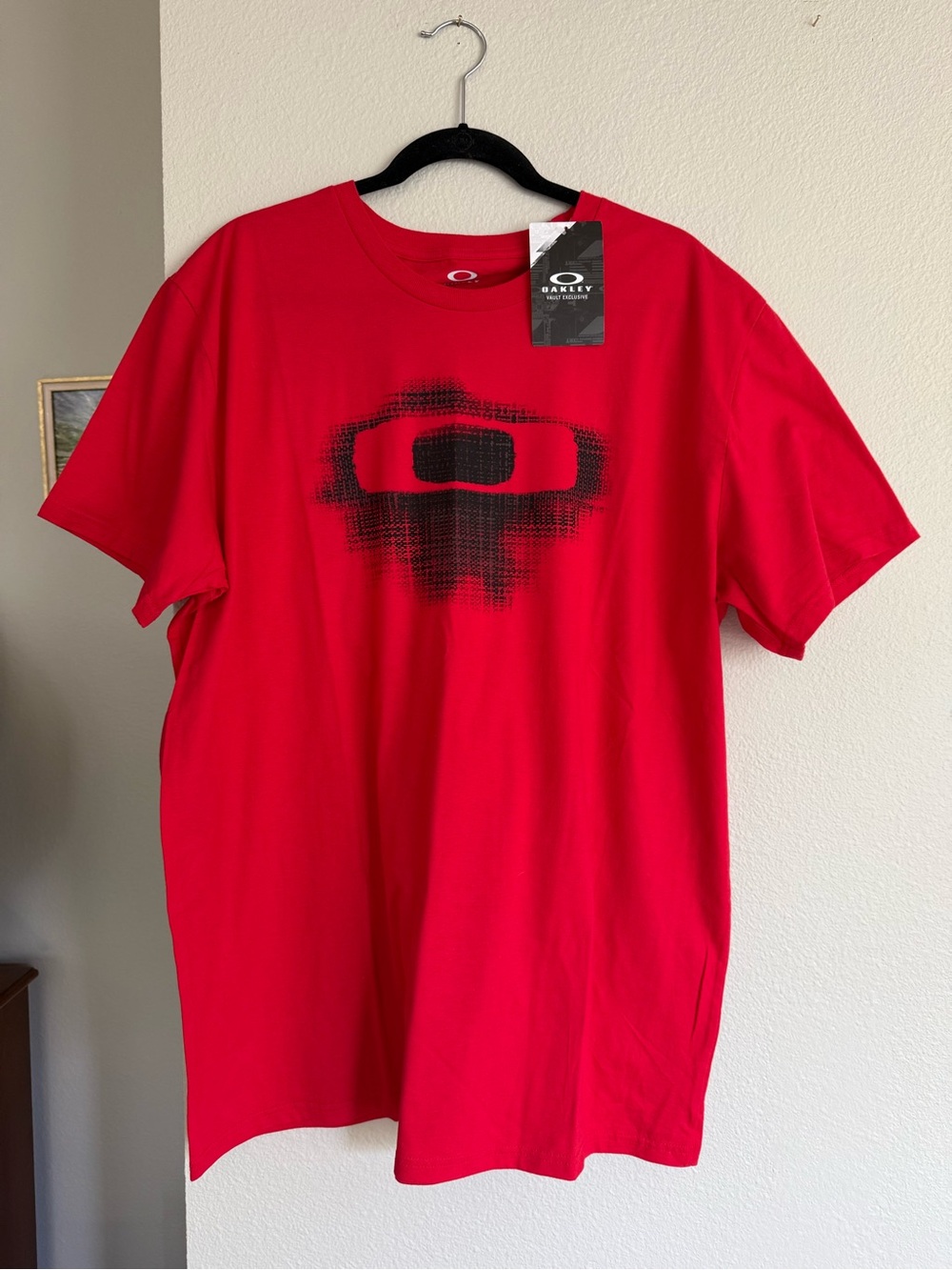 Oakley Men’s Red Short-Sleeve Tee with Black Graphic